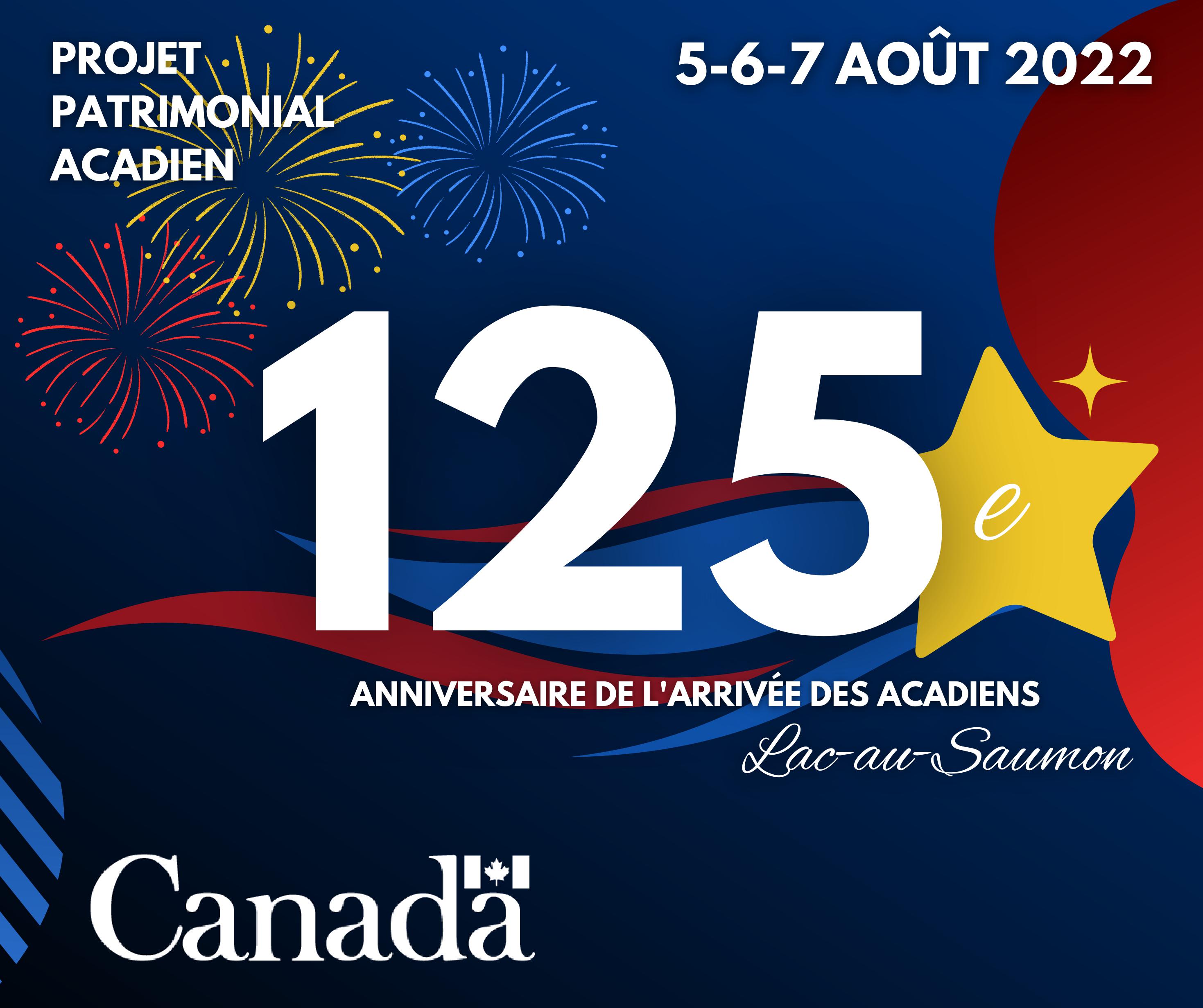 Activités publiques Projet commémorant le 125e de la présence