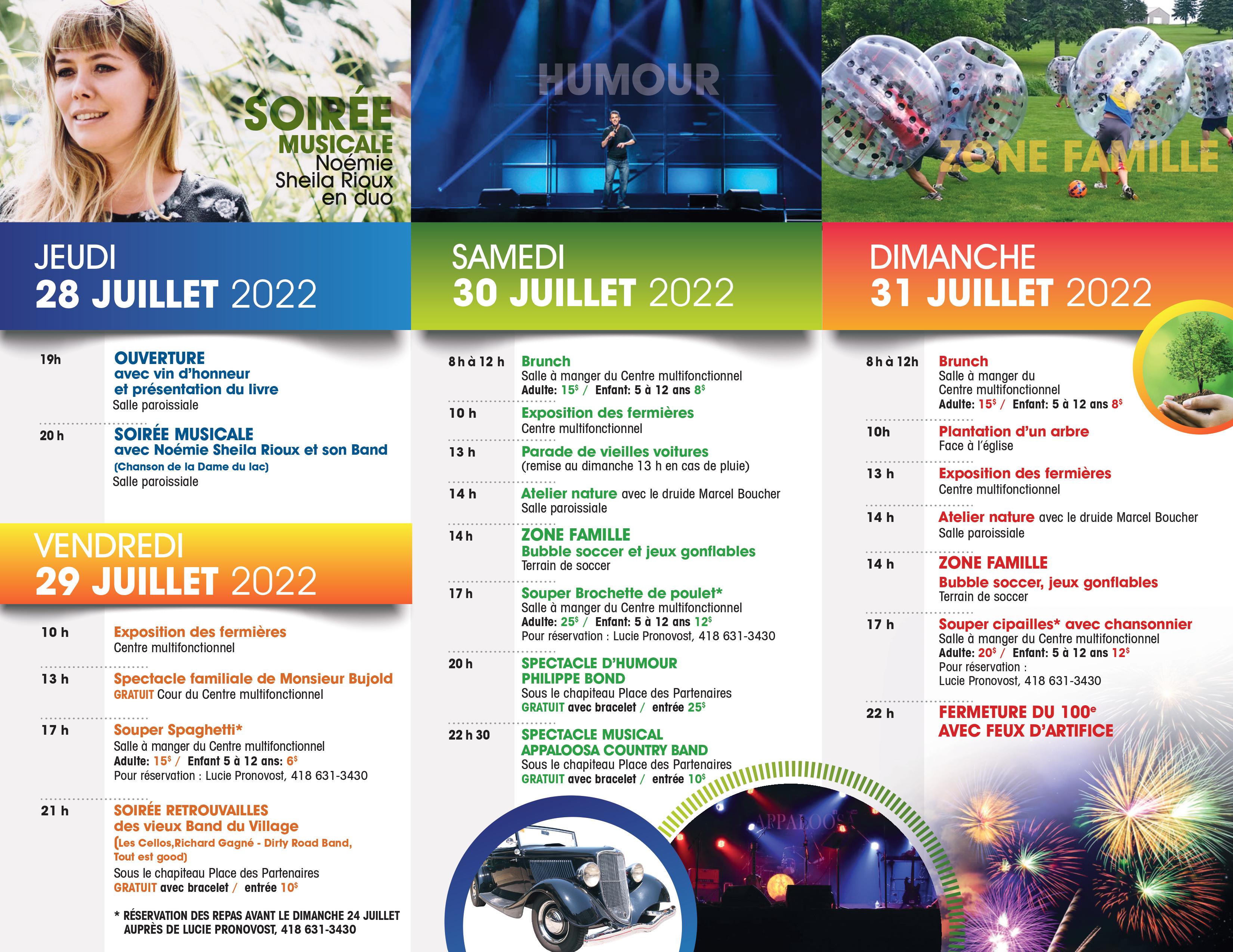 Centenaire de SaintZénonduLacHumqui La Matapédia