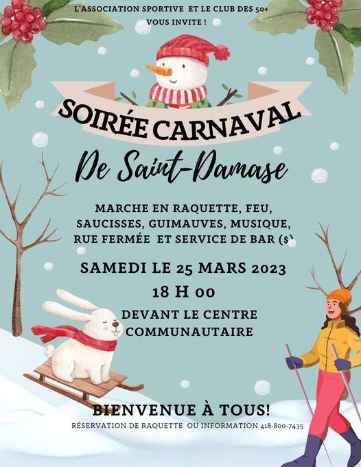 Soirée carnaval de SaintDamase La Matapédia