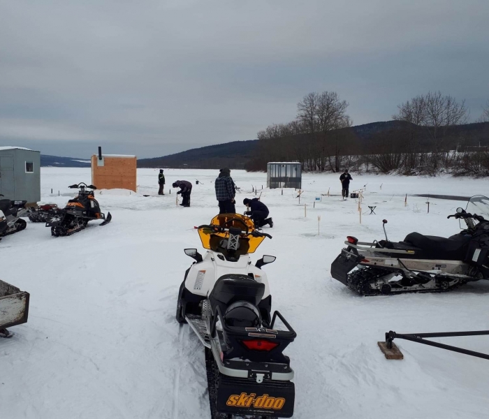 Pêche sur glace à LacauSaumon La Matapédia
