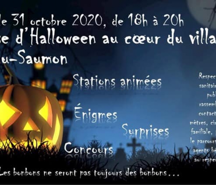 Chasse d'Halloween au coeur du village de LacauSaumon La Matapédia